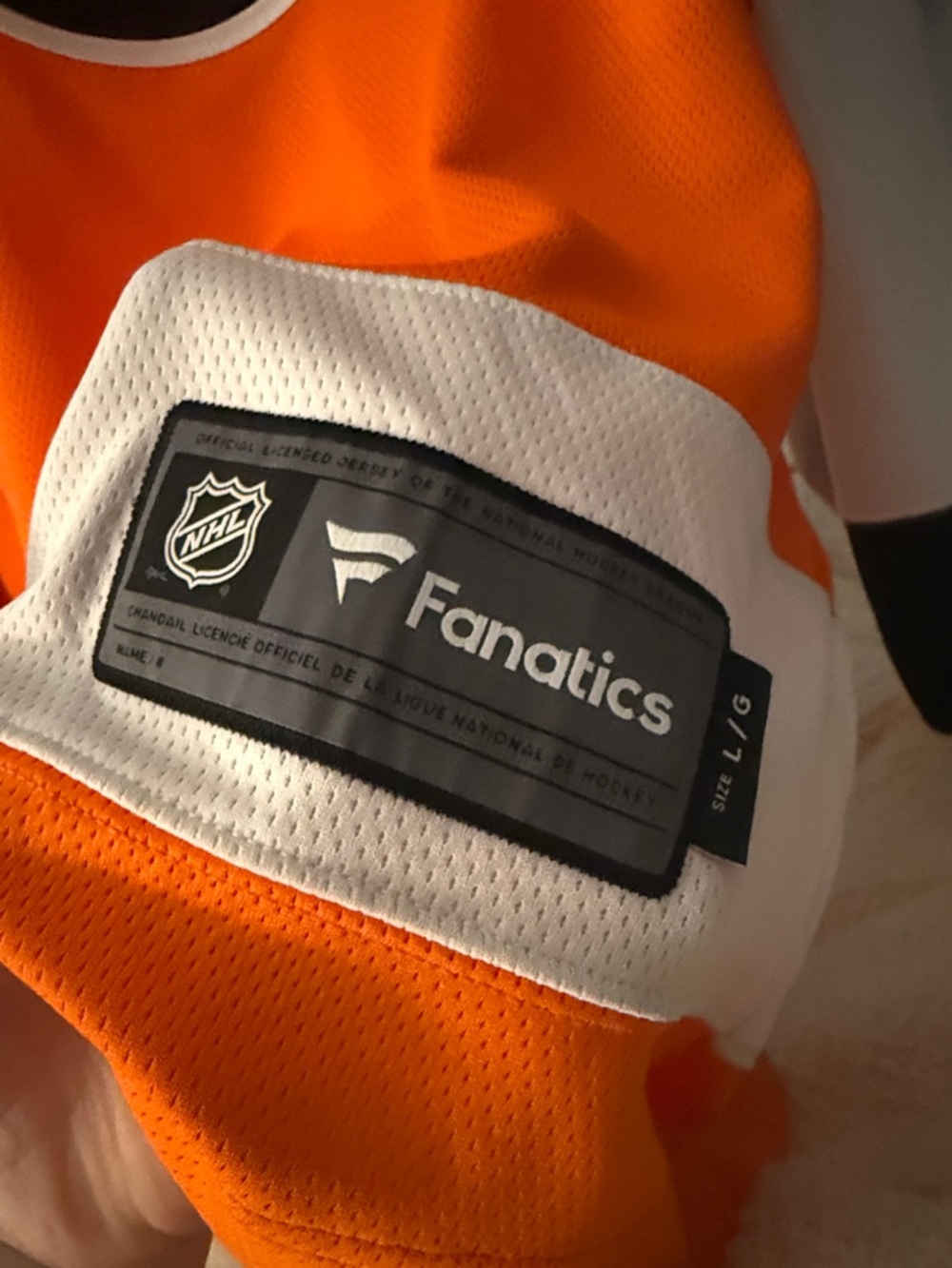 Fanatics Orange White Black Gostisbehere #53 Hockey Jersey - Picture 3 of 4